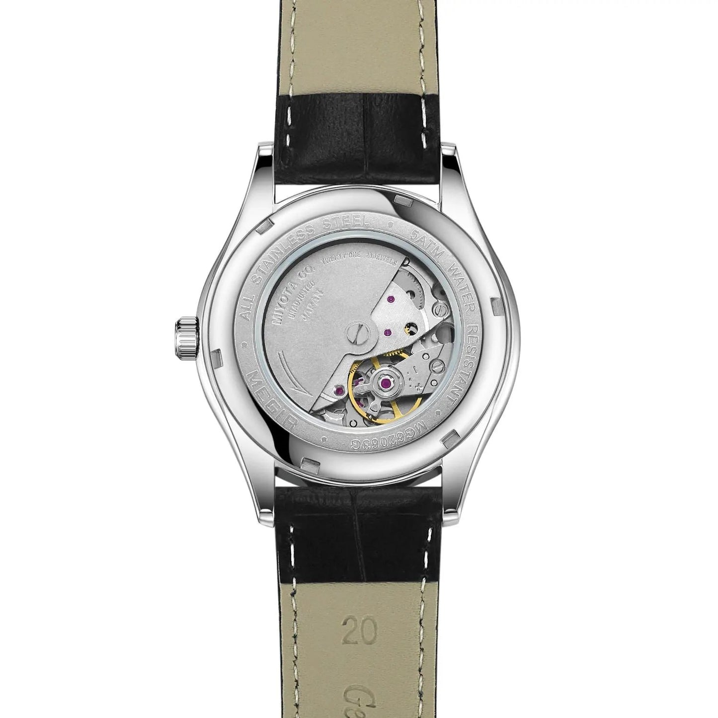 MEGIR Original Brand Men's Watches Automatic Mechanical Watch 5Bar Waterproof Leather Luxury Wristwatch Clock Relogio Masculino 62063 by MEGIR WATCH GROUP