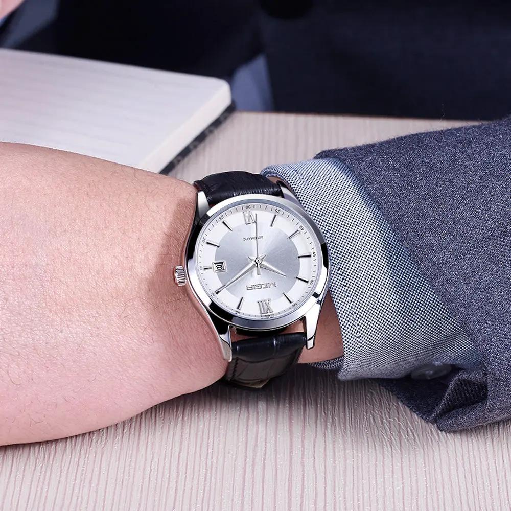 MEGIR Original Brand Men's Watches Automatic Mechanical Watch 5Bar Waterproof Leather Luxury Wristwatch Clock Relogio Masculino 62063 by MEGIR WATCH GROUP