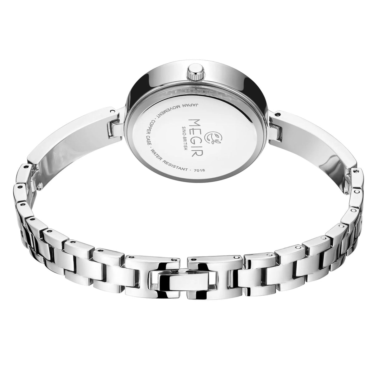 MEGIR Watch for Women Luxury Diamond Ladies Quartz Wristwatches Steel Women Bracelet Watches Female Dress Clock Relogio Feminino 7018 by MEGIR WATCH GROUP