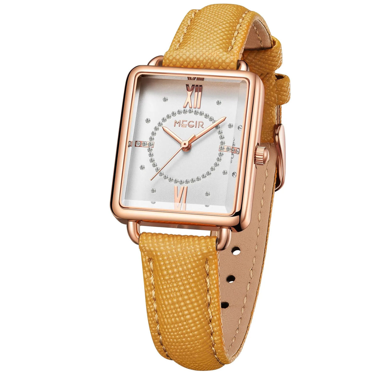 MEGIR Women Watch Luxury Fashion Leather Strap Ladies Quartz Wristwatch Casual Sport Wrist Watches Dress Clock Relogio Feminino 7027 by MEGIR WATCH GROUP