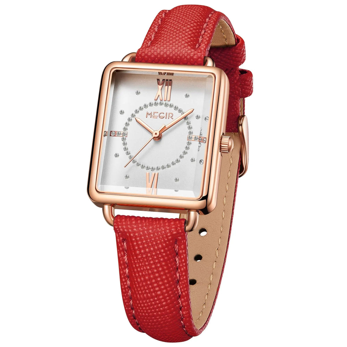 MEGIR Women Watch Luxury Fashion Leather Strap Ladies Quartz Wristwatch Casual Sport Wrist Watches Dress Clock Relogio Feminino 7027 by MEGIR WATCH GROUP