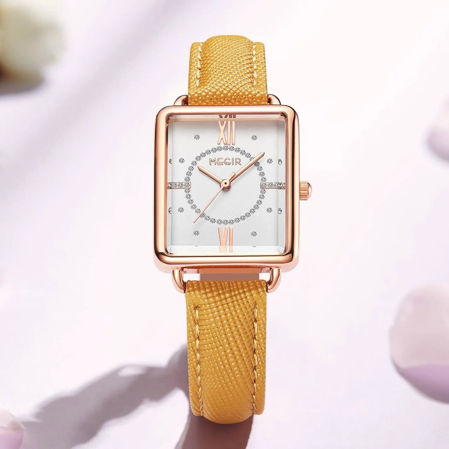 MEGIR Women Watch Luxury Fashion Leather Strap Ladies Quartz Wristwatch Casual Sport Wrist Watches Dress Clock Relogio Feminino 7027 by MEGIR WATCH GROUP