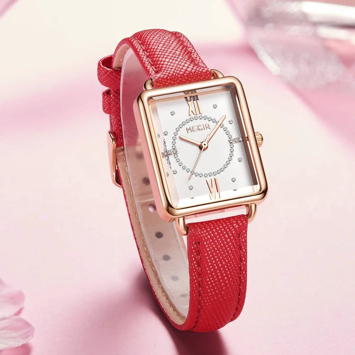 MEGIR Women Watch Luxury Fashion Leather Strap Ladies Quartz Wristwatch Casual Sport Wrist Watches Dress Clock Relogio Feminino 7027 by MEGIR WATCH GROUP