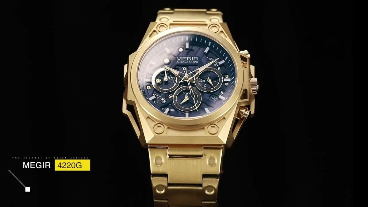MEGIR Men's Watches Waterproof Sports Wristwatches Quartz Military Chronograph Luminous Male Clock Calendar Relogio Masculino 4220 by MEGIR WATCH GROUP