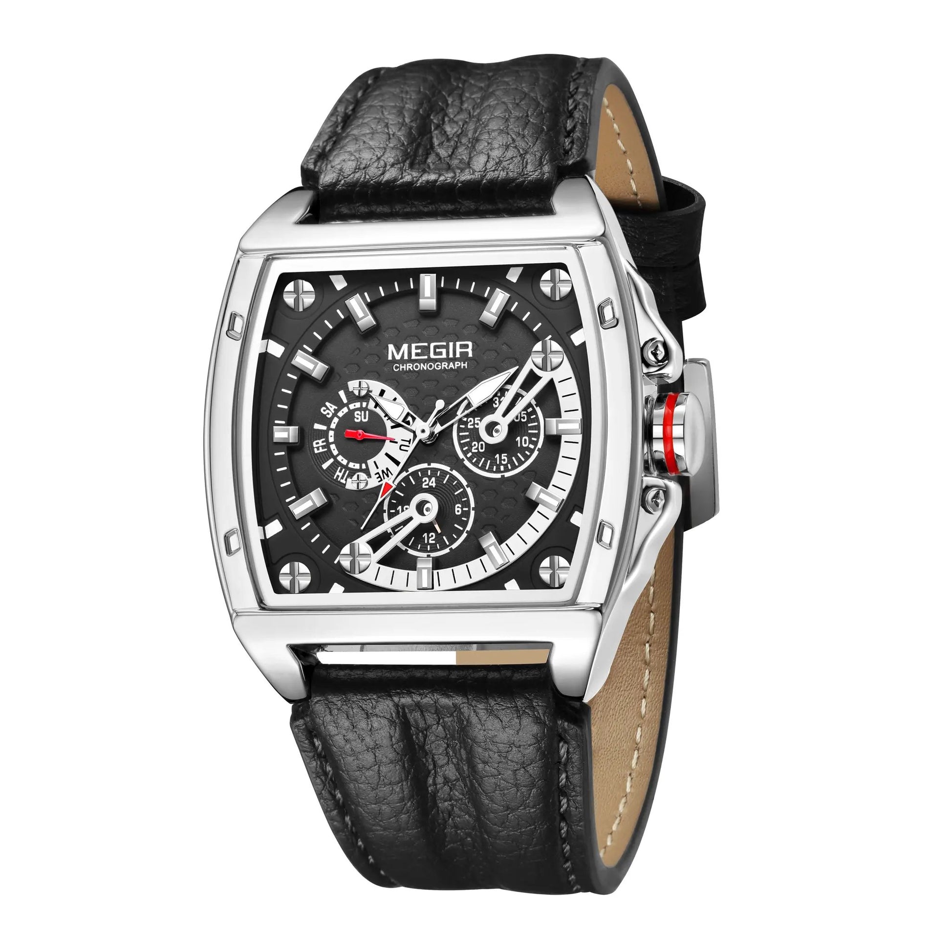 MEGIR Fashion Mens Watches Brand Luxury Waterproof Military WristWatch Leather Sport Quartz Date Weeds Clock Reloj Hombre 2204 by MEGIR WATCH GROUP