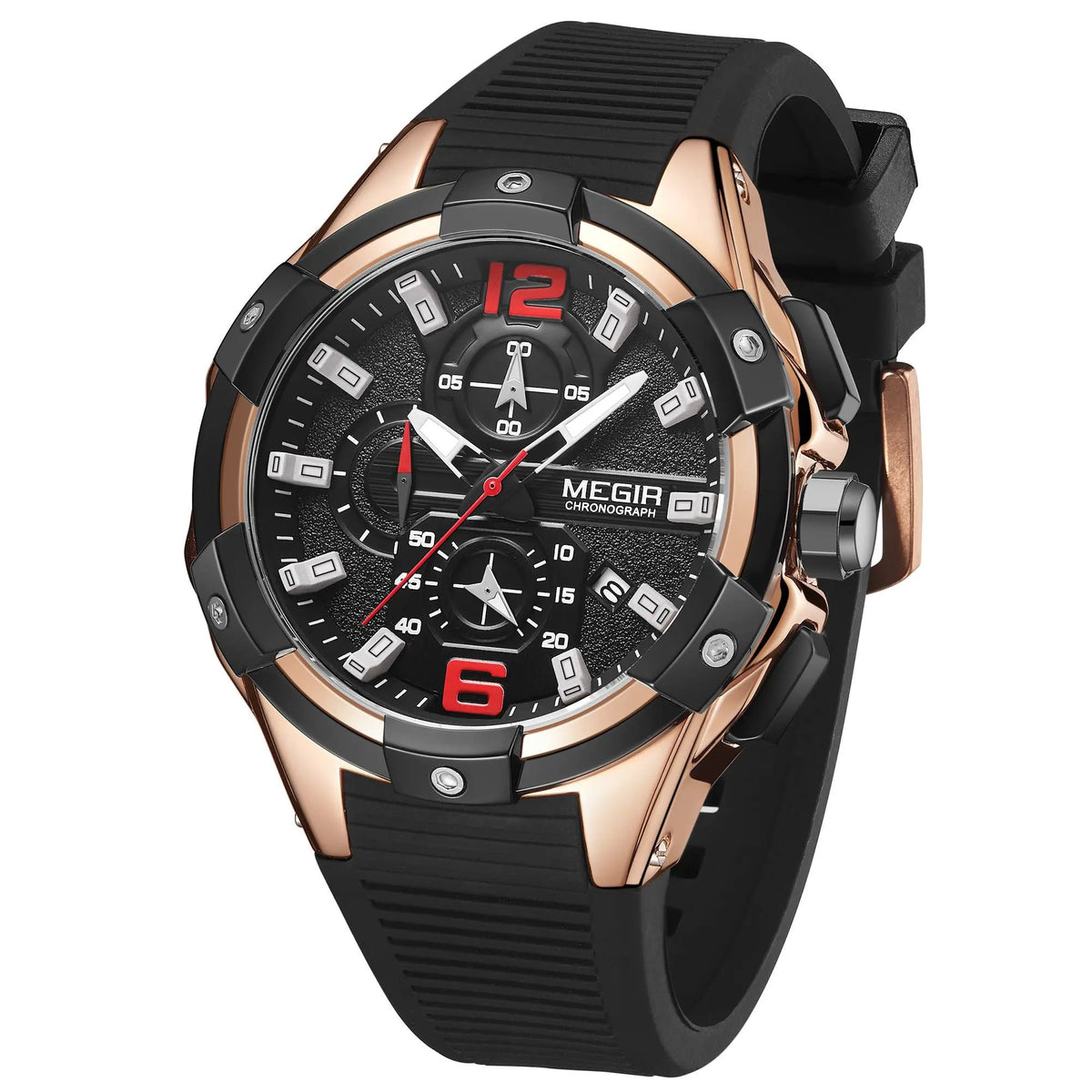MEGIR Men's Chronograph Original Top Luxury Sports Military Watches for Men Date Luminous Wristwatches Clock Relogio Masculino 2161 by MEGIR WATCH GROUP