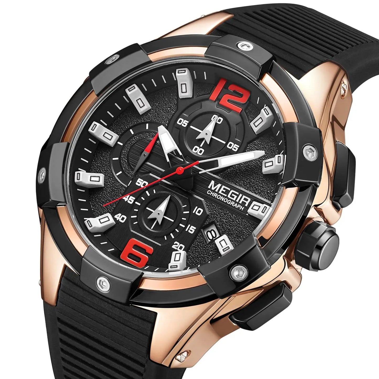 MEGIR Men's Chronograph Original Top Luxury Sports Military Watches for Men Date Luminous Wristwatches Clock Relogio Masculino 2161 by MEGIR WATCH GROUP
