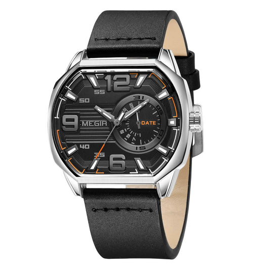 MEGIR Fashion Mens Watches Top Luxury Sport Military Watch Calendar Luminous Quartz Casual Man Wristwatch Clock Montre Homme 2201 by MEGIR WATCH GROUP