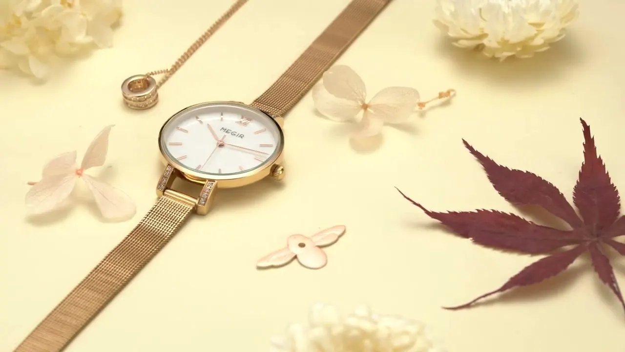 MEGIR Fashion Quartz Women Bracelet Watches Luxury Casual Ladies Dress Clock Female Steel Mesh Band Wristwatch Relogio Feminino 7002 by MEGIR WATCH GROUP