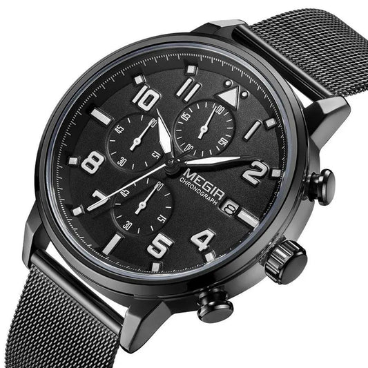 MEGIR Luxury Watches for Mens Casual Business Quartz Wrist Watch Calendar Date Man Clock Chronograph Relogio Masculino 2157 by MEGIR WATCH GROUP