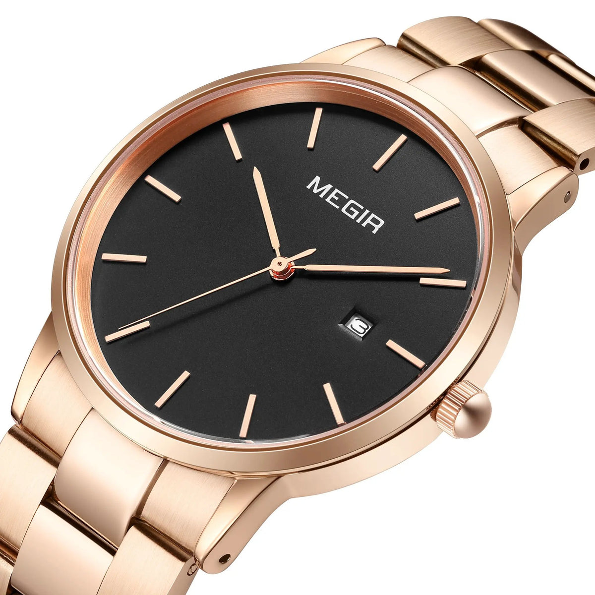 MEGIR Quartz Watch for Men Top Brand Luxury Steel Band Wristwatches Business Casual Date Clock Waterproof Relogio Masculino 2164 by MEGIR WATCH GROUP