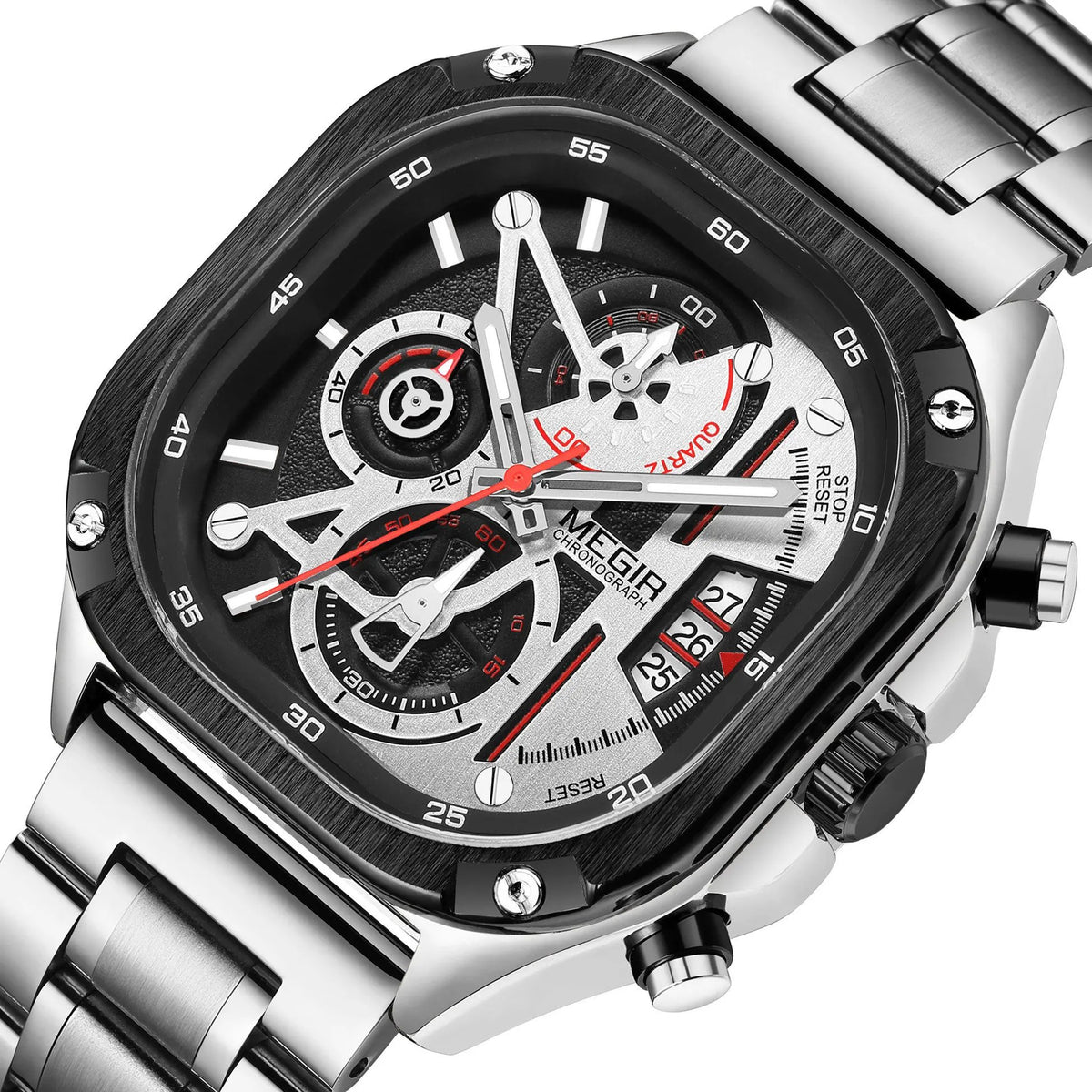 MEGIR Sports Military Watches for Men Luxury Business Casual Wristwatches Waterproof Date Clock Chronograph Reloj Hombre 2217 by MEGIR WATCH GROUP