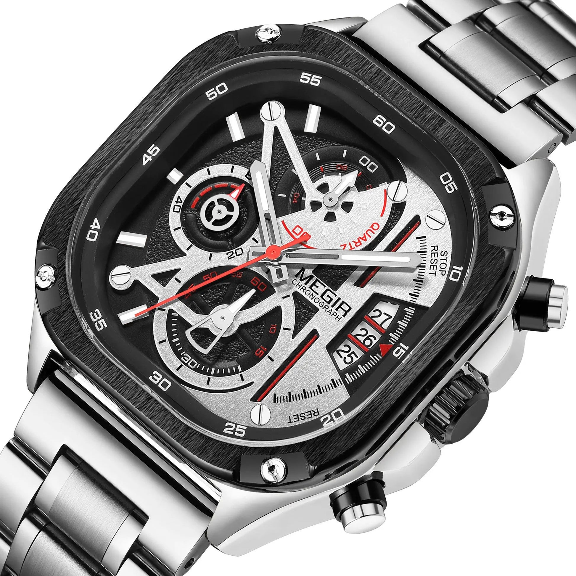 MEGIR Sports Military Watches for Men Luxury Business Casual Wristwatches Waterproof Date Clock Chronograph Reloj Hombre 2217 by MEGIR WATCH GROUP