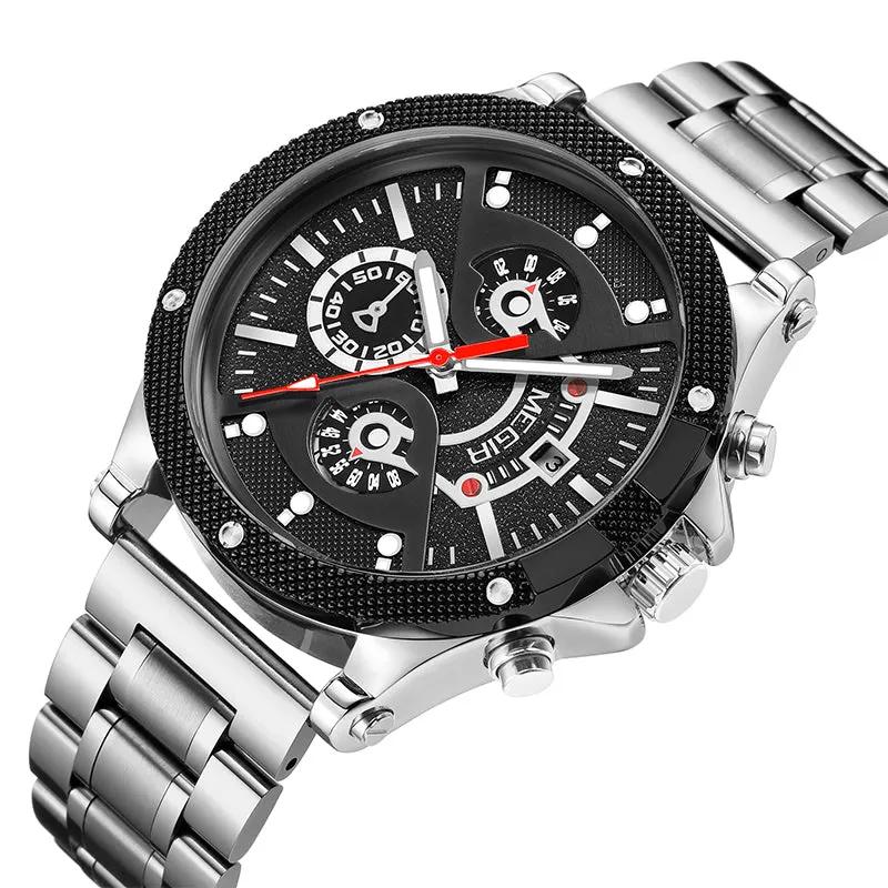 MEGIR Men's Business Watch Top Brand Luxury Quartz Wristwatch Fashion Waterproof Man Military Clock Calendar Reloj Hombre 2216 by MEGIR WATCH GROUP