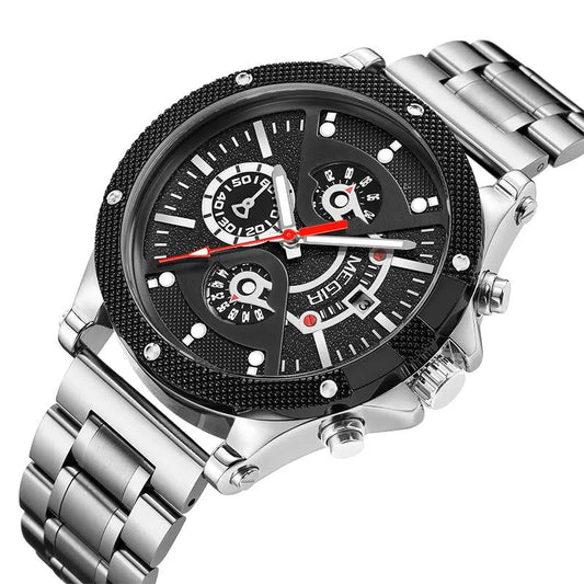 MEGIR Men's Business Watch Top Brand Luxury Quartz Wristwatch Fashion Waterproof Man Military Clock Calendar Reloj Hombre 2216 by MEGIR WATCH GROUP
