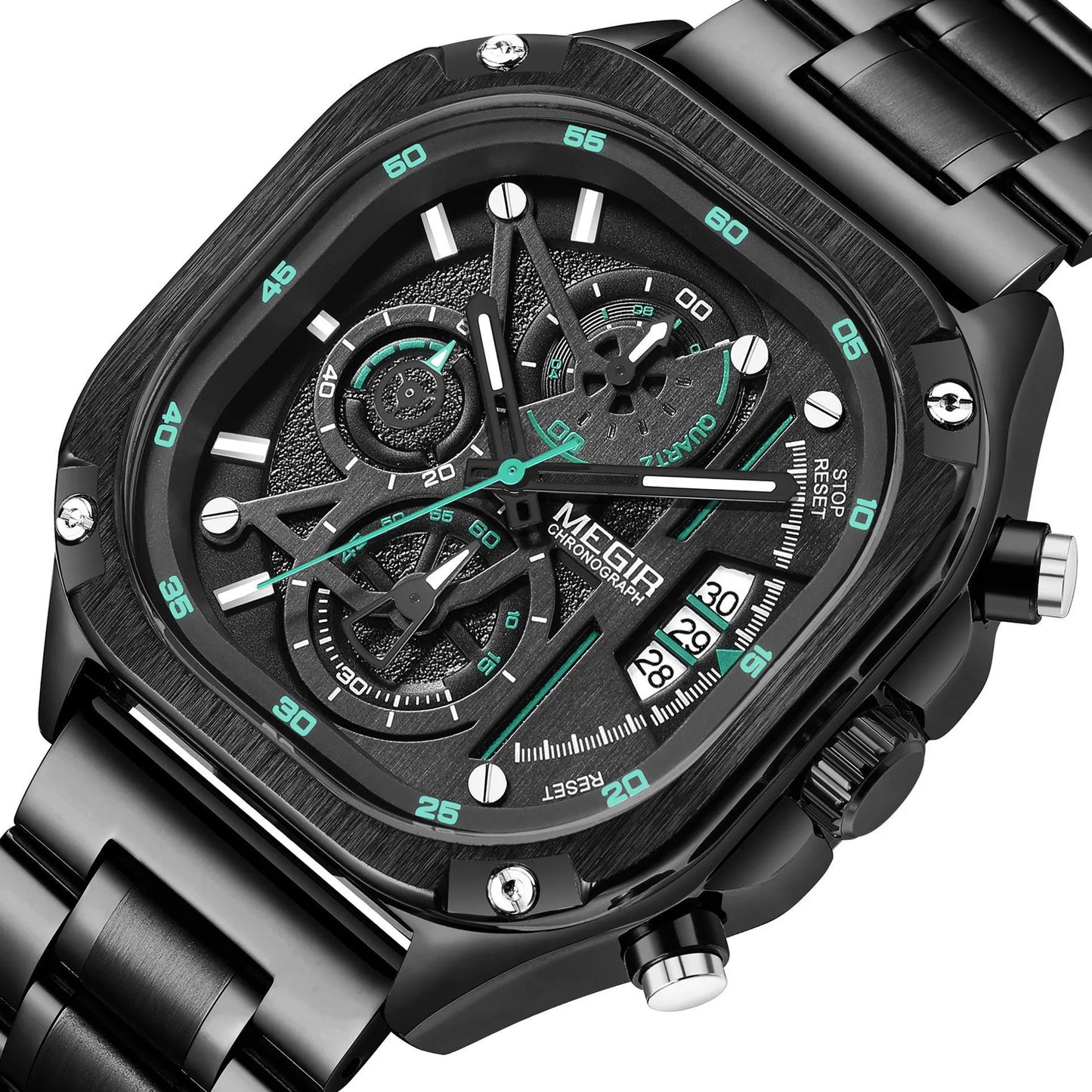 MEGIR Sports Military Watches for Men Luxury Business Casual Wristwatches Waterproof Date Clock Chronograph Reloj Hombre 2217 by MEGIR WATCH GROUP