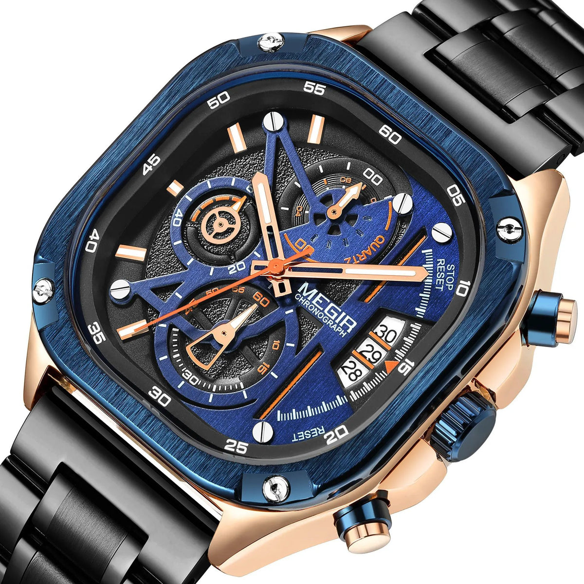 MEGIR Sports Military Watches for Men Luxury Business Casual Wristwatches Waterproof Date Clock Chronograph Reloj Hombre 2217 by MEGIR WATCH GROUP