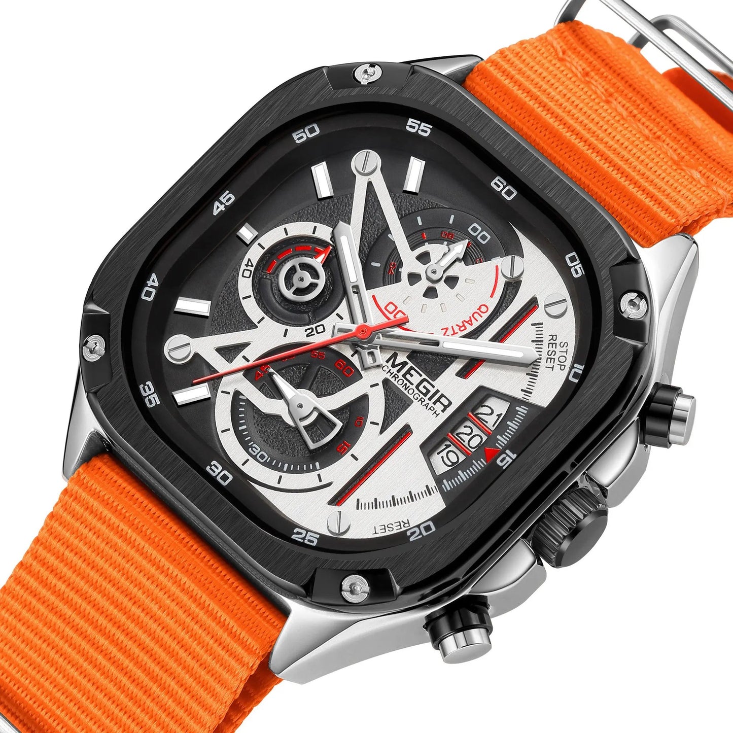 MEGIR Sports Military Watches for Men Luxury Business Casual Wristwatches Waterproof Date Clock Chronograph Reloj Hombre 2217 by MEGIR WATCH GROUP