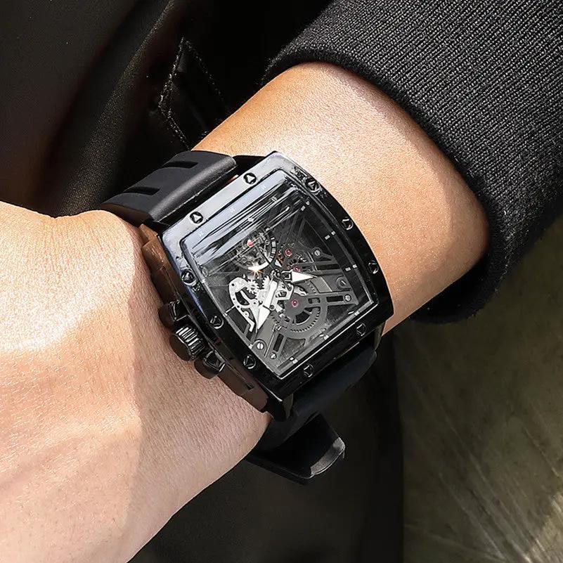 RUIMAS Luxury Fashion Men Sports Quartz Wrist Watches Waterproof Luminous Large Dial Casual Wristwatch Silicone Montre Homme 310 by MEGIR WATCH GROUP