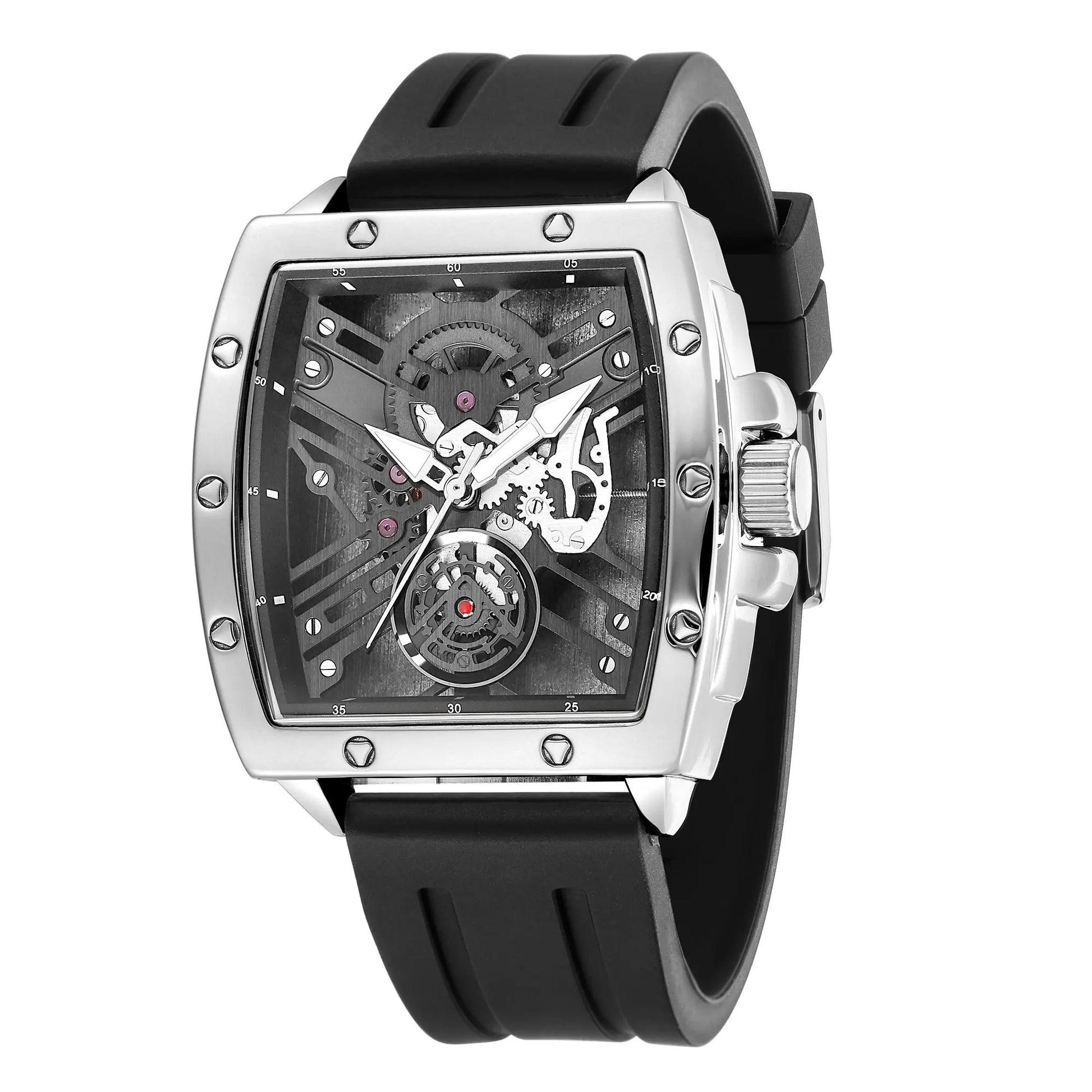 RUIMAS Luxury Fashion Men Sports Quartz Wrist Watches Waterproof Luminous Large Dial Casual Wristwatch Silicone Montre Homme 310 by MEGIR WATCH GROUP