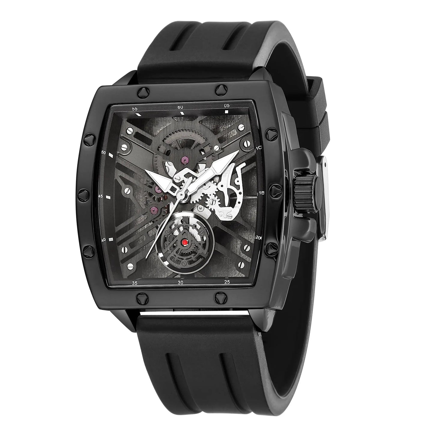 RUIMAS Luxury Fashion Men Sports Quartz Wrist Watches Waterproof Luminous Large Dial Casual Wristwatch Silicone Montre Homme 310 by MEGIR WATCH GROUP