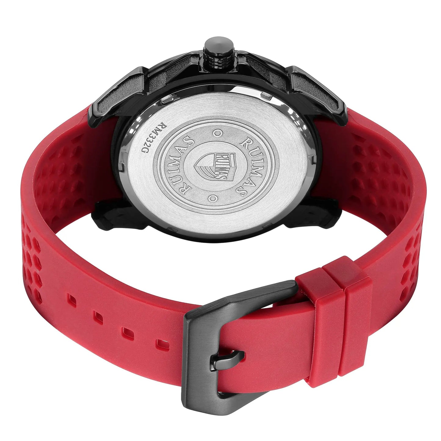 RUIMAS Men Sport Watches Top Brand Quartz Watch Waterproof Wristwatch Silicone Strap Clock Chronograph Relogio Masculino 332 by MEGIR WATCH GROUP