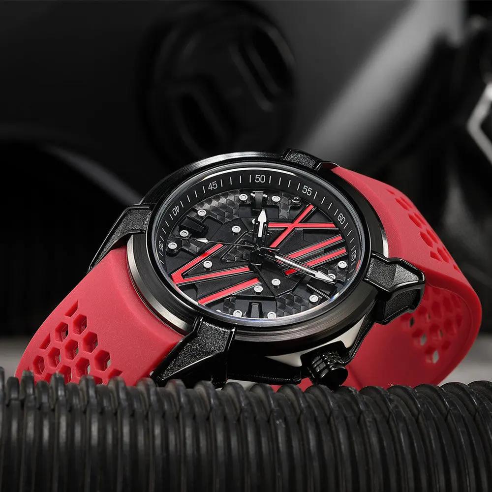 RUIMAS Men Sport Watches Top Brand Quartz Watch Waterproof Wristwatch Silicone Strap Clock Chronograph Relogio Masculino 332 by MEGIR WATCH GROUP