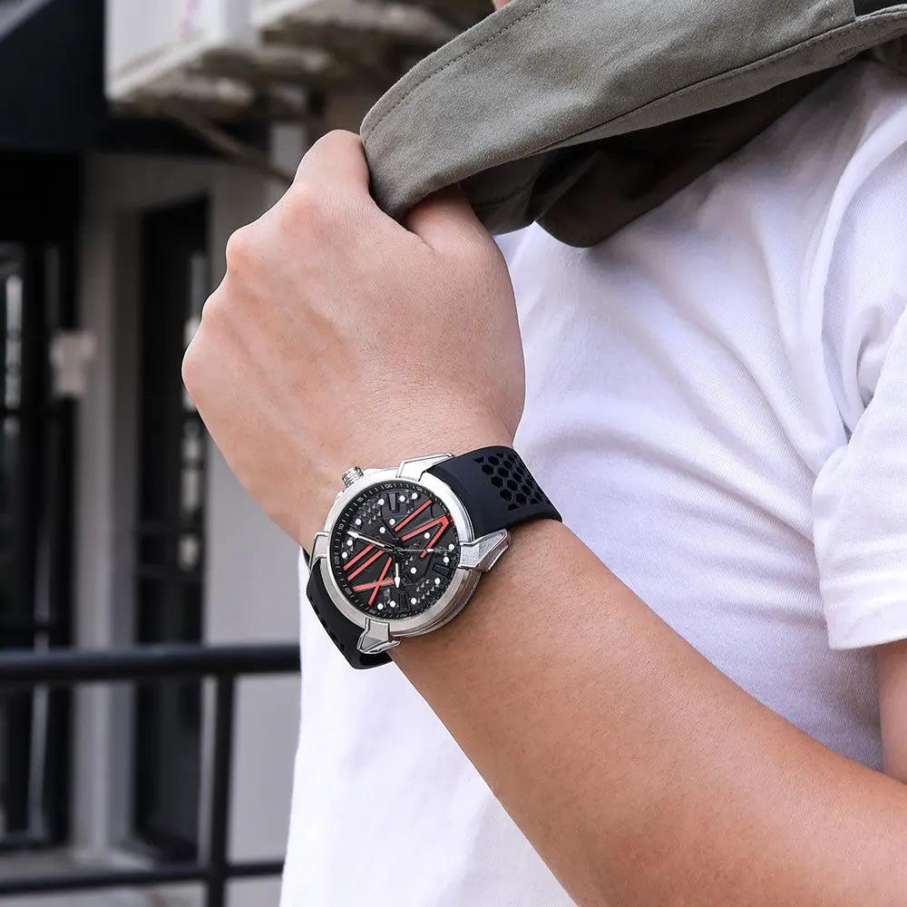 RUIMAS Men Sport Watches Top Brand Quartz Watch Waterproof Wristwatch Silicone Strap Clock Chronograph Relogio Masculino 332 by MEGIR WATCH GROUP