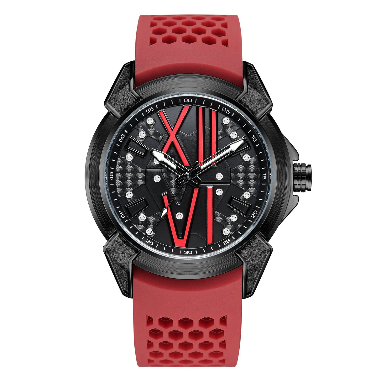 RUIMAS Men Sport Watches Top Brand Quartz Watch Waterproof Wristwatch Silicone Strap Clock Chronograph Relogio Masculino 332 by MEGIR WATCH GROUP