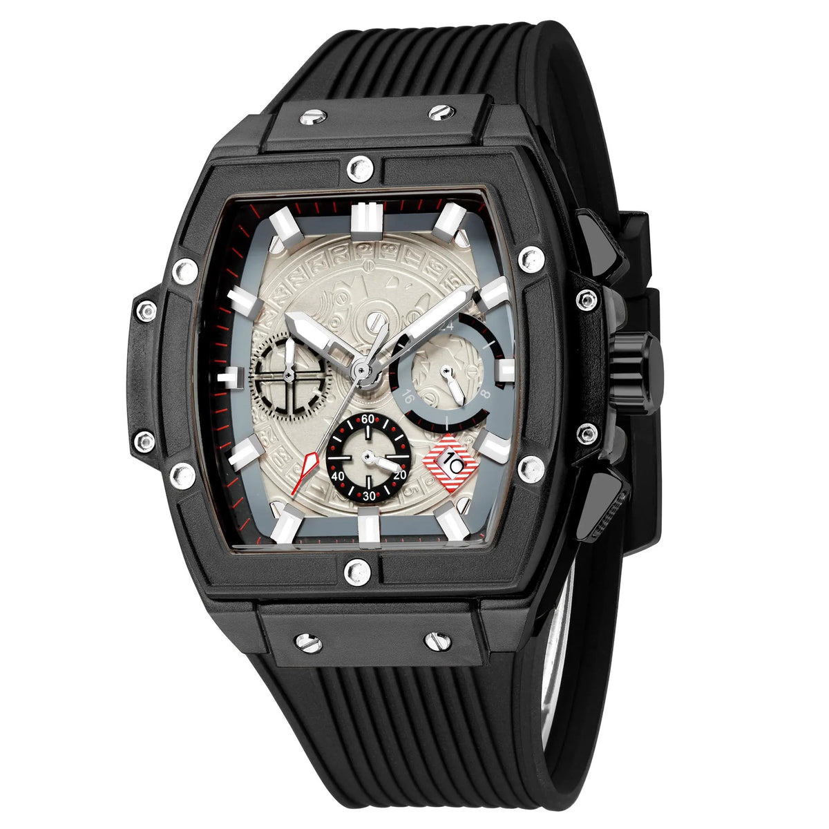 RUIMAS Watch for Men Fashion Luxury Sport Military Watches Silicone Strap Waterproof Quartz Casual Wristwatch Clock Montre Homme 333 by MEGIR WATCH GROUP