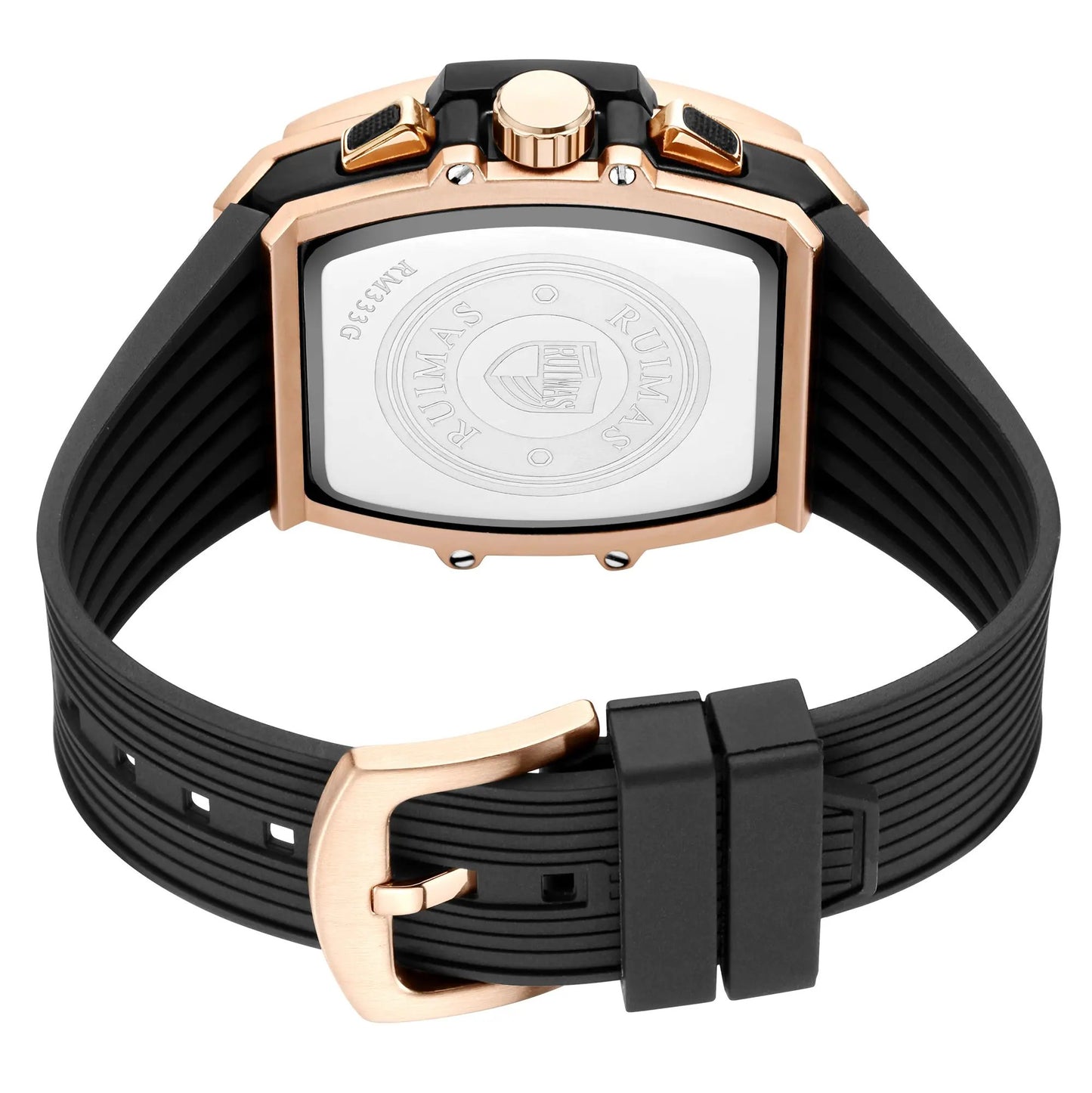 RUIMAS Watch for Men Fashion Luxury Sport Military Watches Silicone Strap Waterproof Quartz Casual Wristwatch Clock Montre Homme 333 by MEGIR WATCH GROUP