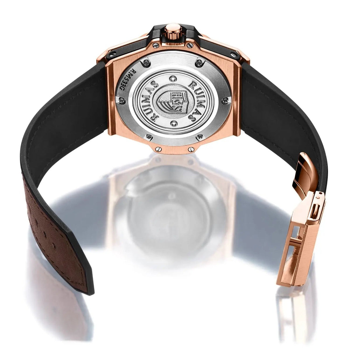 RUIMAS Men's Watches Fashion Sport Quartz Watch for Men Reloj Hombre Leather Belt Wrist Watch Waterproof Casual Clock 533 by MEGIR WATCH GROUP