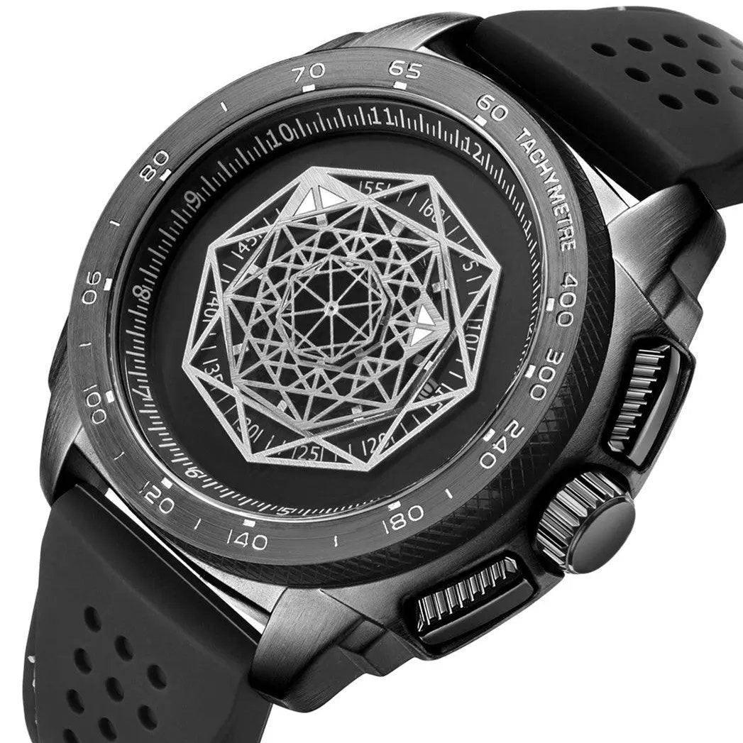 RUIMAS Men Silicone Band Quartz Casual Wrist Watches Large Dial Sport Military Watch Clock Luminous Waterproof Relogio Masculino 554 by MEGIR WATCH GROUP