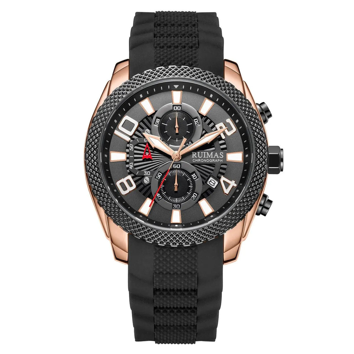 RUIMAS Fashion Watches for Men Luxury Large Dial Quartz Sports Chronograph Clock Luminous Date Casual WristWatch Reloj Hombre 584 by MEGIR WATCH GROUP