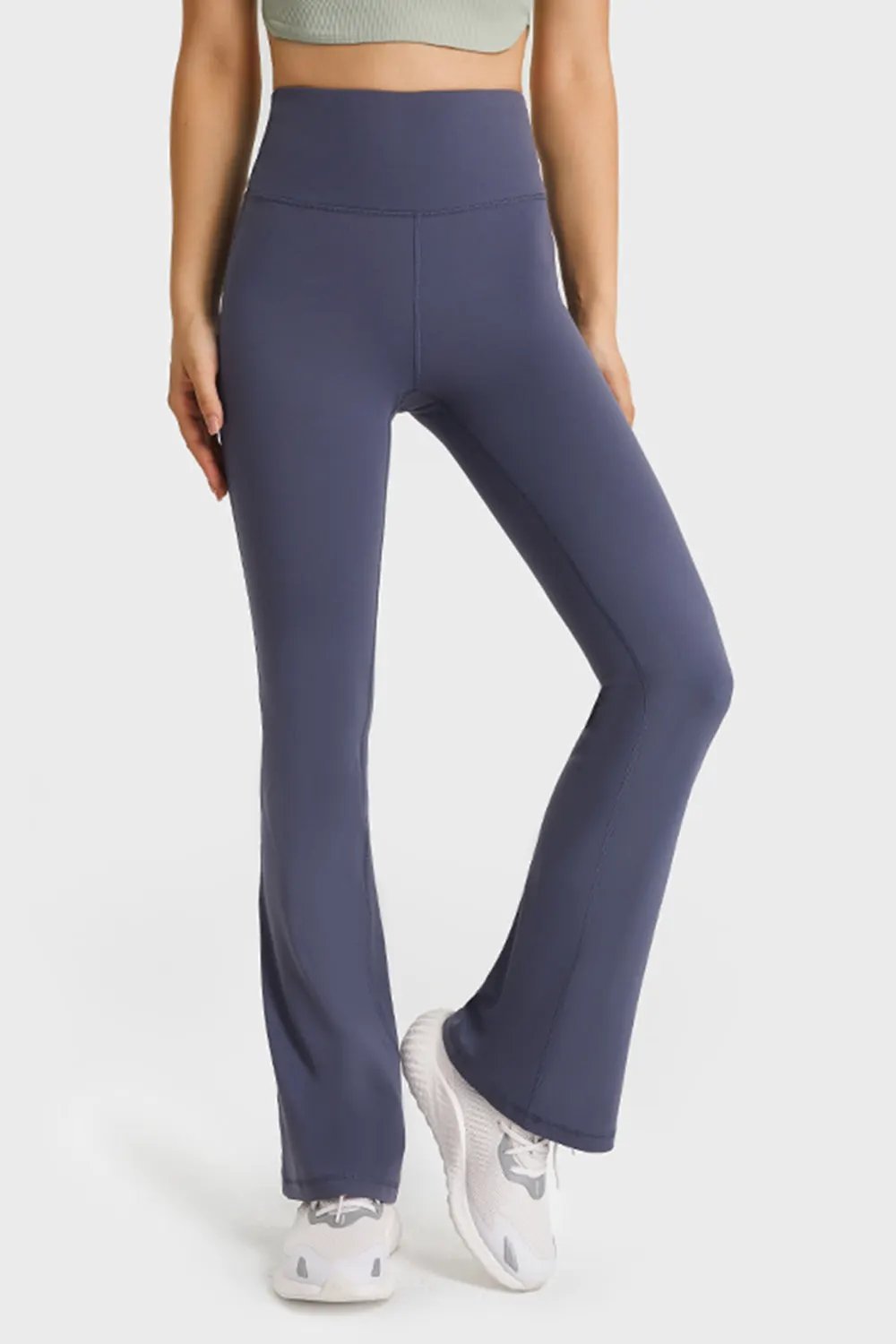 Millennia Elastic Waist Flare Yoga Pants by Millennia