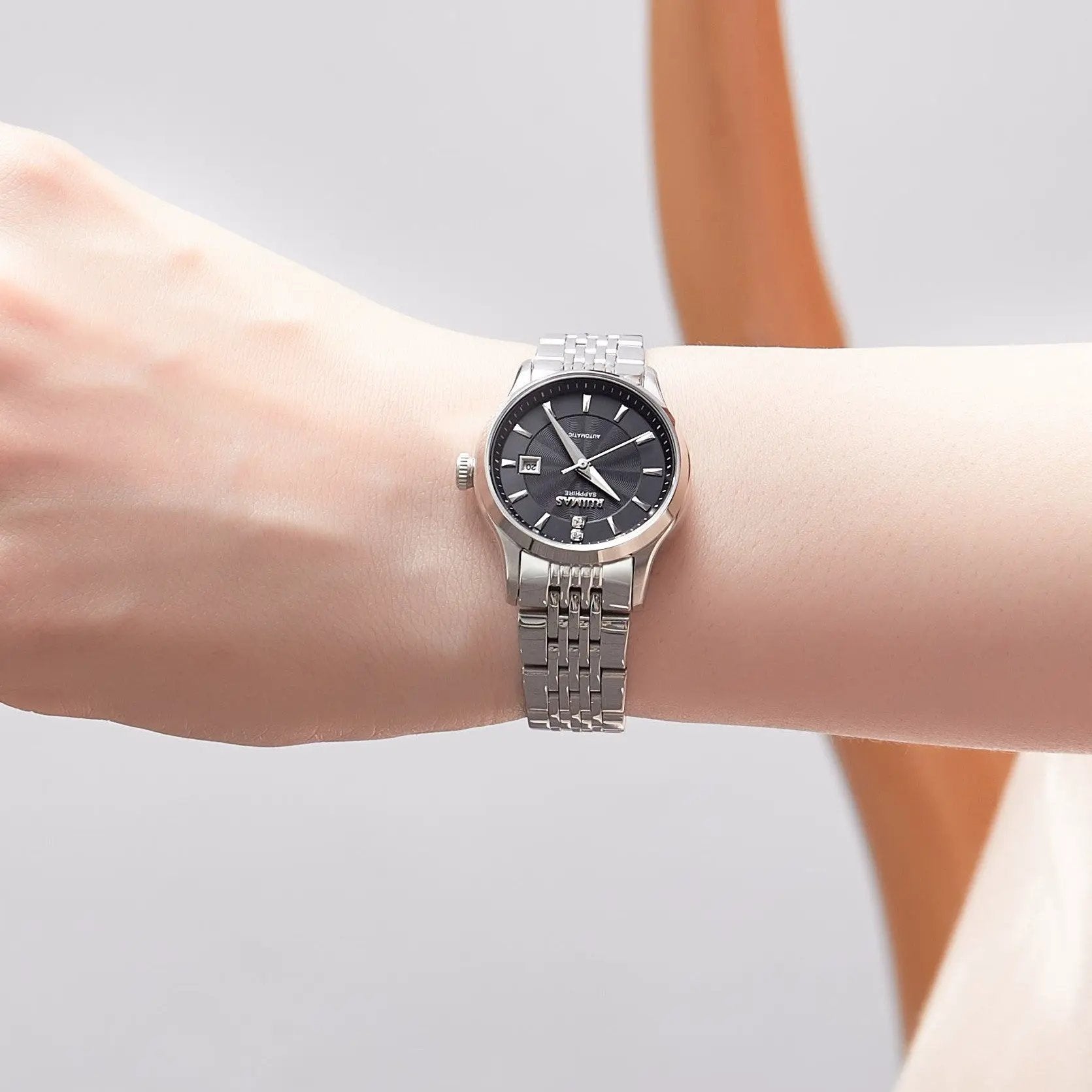 RUIMAS Brand Luxury Women Automatic Mechanical Watches Fashion Ladies Business Casual Wristwatch Sapphire Clock Reloj Mujer 6755 by MEGIR WATCH GROUP