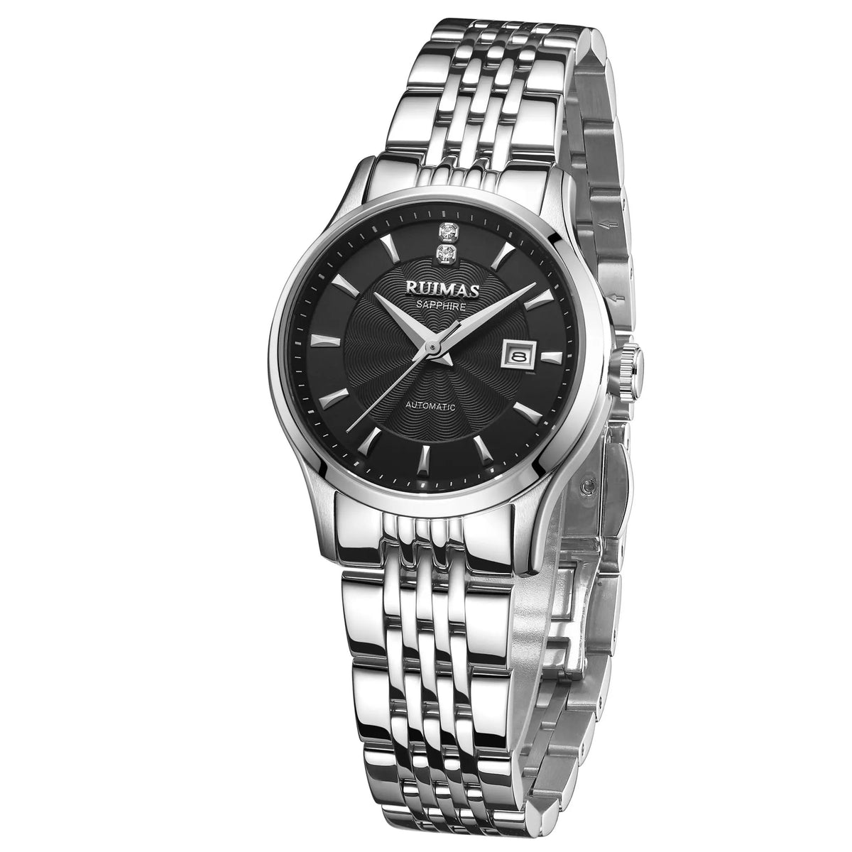 RUIMAS Brand Luxury Women Automatic Mechanical Watches Fashion Ladies Business Casual Wristwatch Sapphire Clock Reloj Mujer 6755 by MEGIR WATCH GROUP
