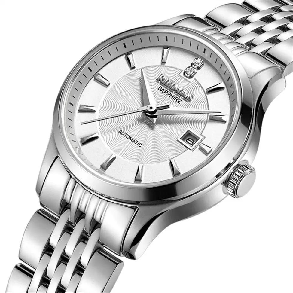 RUIMAS Brand Luxury Women Automatic Mechanical Watches Fashion Ladies Business Casual Wristwatch Sapphire Clock Reloj Mujer 6755 by MEGIR WATCH GROUP
