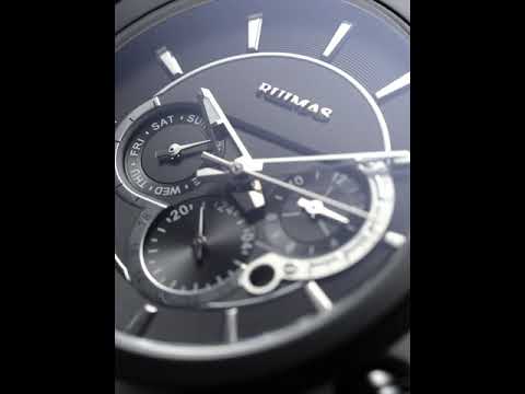 RUIMAS Mechanical Watches for Men Luxury Casual Business Wristwatch Leather Male Clock Date Chronograph Relogios Masculino 6767 by MEGIR WATCH GROUP