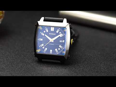 RUIMAS Men's Watches Luxury Automatic Mechanical Wrist Watches Calendar Sapphire Leather Chronograph for Man Reloj Hombre 6763 by MEGIR WATCH GROUP