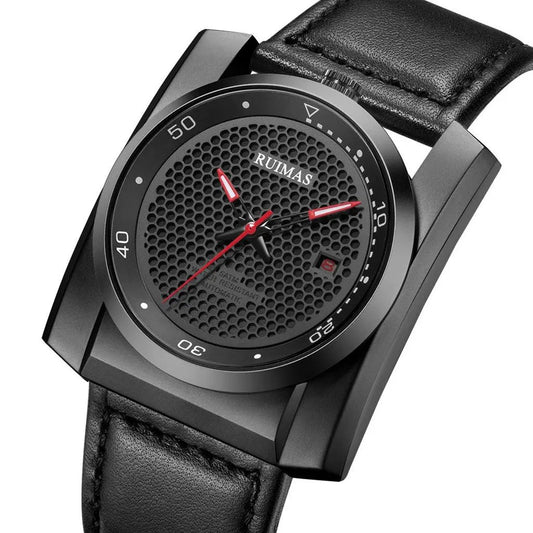 RUIMAS Luxury Men Watches Automatic Mechanical Wrist Watch for Mens Fashion Leather Business Casual Clock Montre Homme 6775 by MEGIR WATCH GROUP