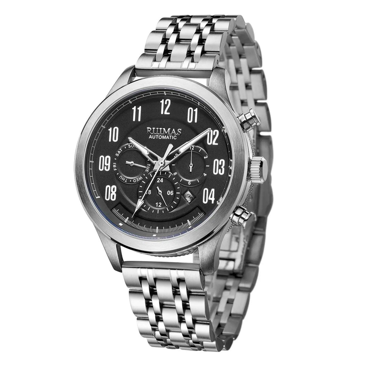 RUIMAS Watch Men Automatic Mechanical Watches Stainless Steel Luminous Business Wristwatch Top Brand Luxury Male Clock 6785 by MEGIR WATCH GROUP