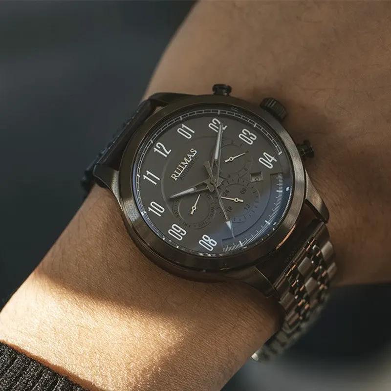 RUIMAS Watch Men Automatic Mechanical Watches Stainless Steel Luminous Business Wristwatch Top Brand Luxury Male Clock 6785 by MEGIR WATCH GROUP