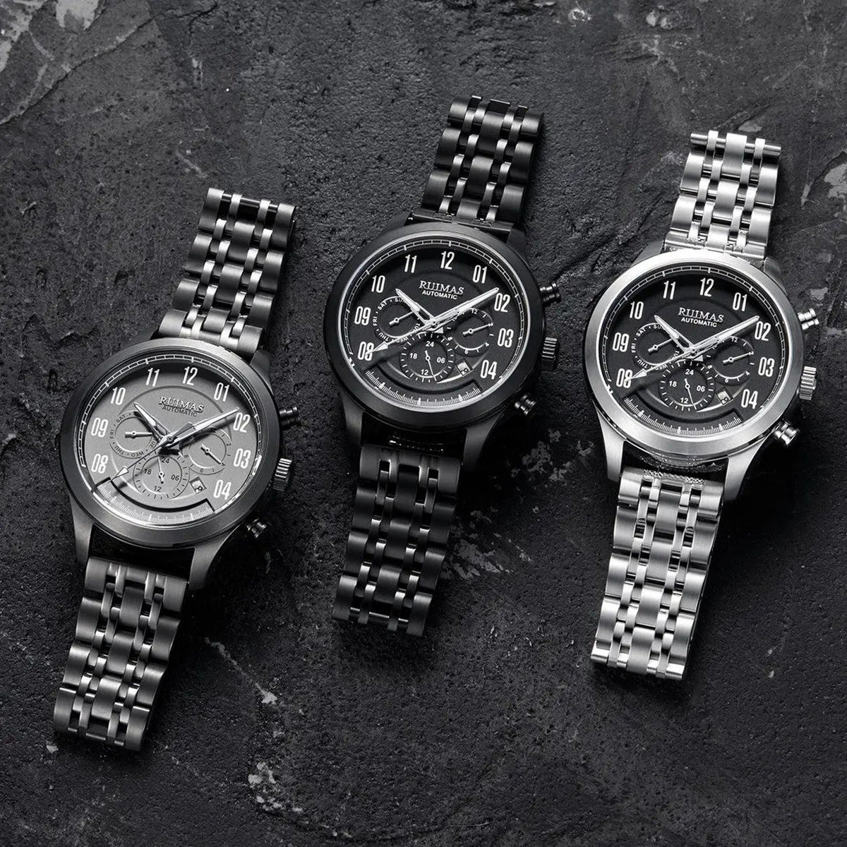 RUIMAS Watch Men Automatic Mechanical Watches Stainless Steel Luminous Business Wristwatch Top Brand Luxury Male Clock 6785 by MEGIR WATCH GROUP