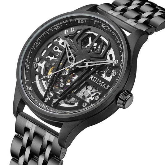 RUIMAS Watches for Men Top Brand Luxury Mechanical Chronograph Clock Stainless Steel Casual Wrist Watch Man Business Watch 6787 by MEGIR WATCH GROUP