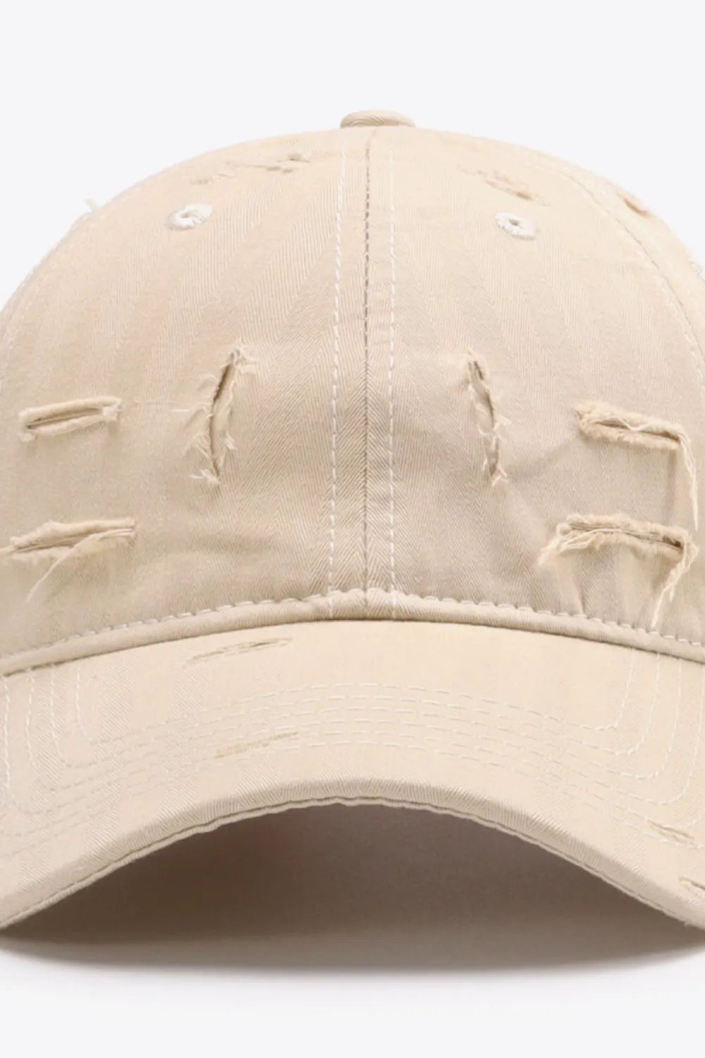 Distressed Adjustable Baseball Cap by Partner Label