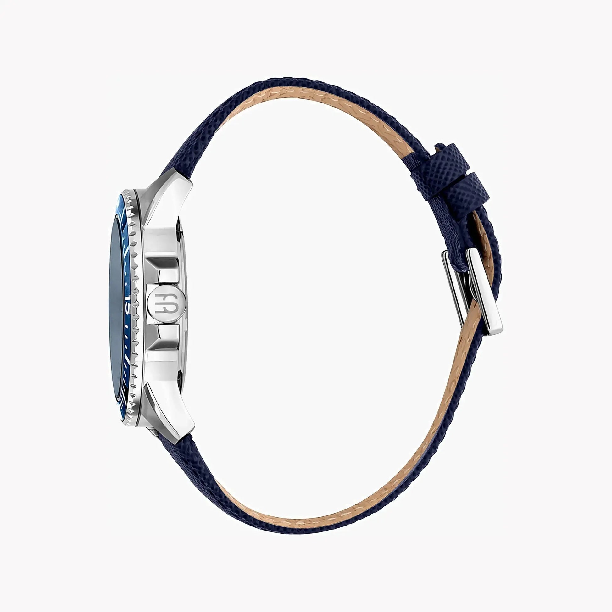 Esprit Men's Blue Leather Watch, Blue Dial | Es1g038m0035 by ESPRIT