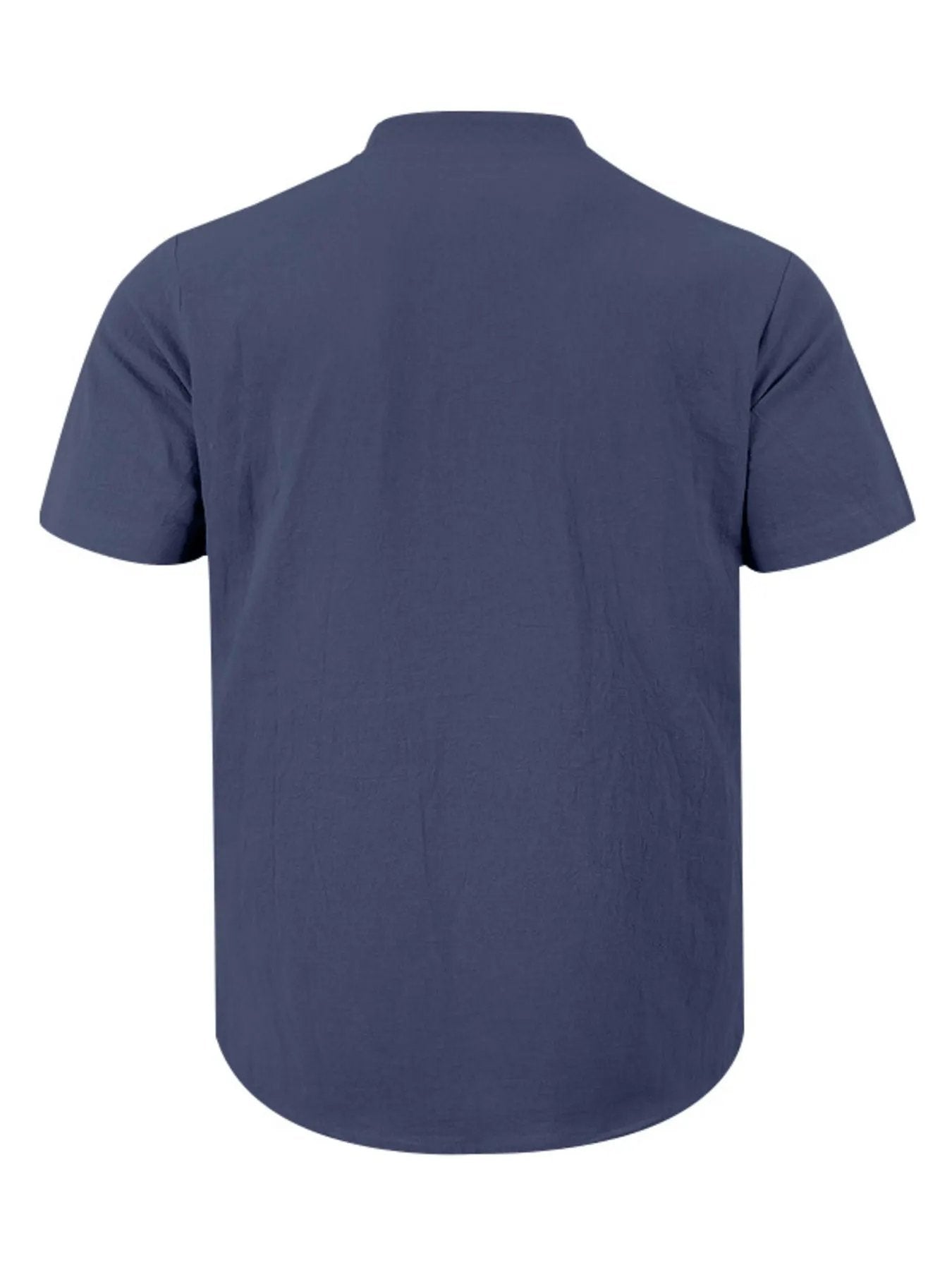 Men's Full Size Casual Short Sleeve Shirt Plus Size by Trendsi