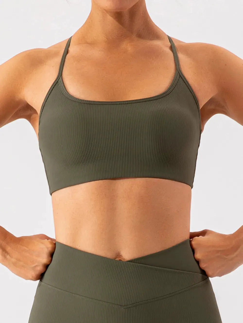 Spaghetti Strap Active Bra by Partner Label