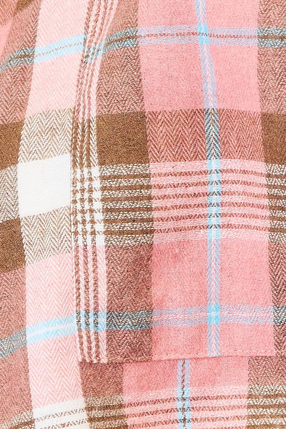 Double Take Plaid Collared Neck Long Sleeve Button-Up Shirt by Double Take